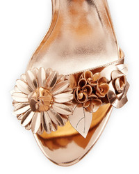 Sophia Webster Lilico Floral Leather Block Heel Sandal