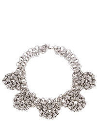 424 Fifth Floral Mesh Collar Necklace