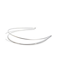 Ficcare Double Arch Headband 2 Tone Silver