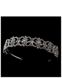 Melissa Kay Collection Silver Tone Clear Rhinestone Crystal Bridal Wedding Bridal Headband Tiara