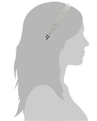Natasha O Link Headband  Silver Metallic