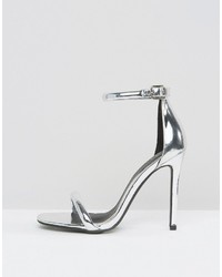 Missguided Barely There Ankle Strap Heeled Sandals