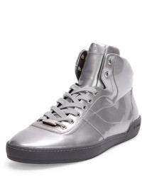 Silver High Top Sneakers