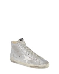 Golden Goose Francy High Top Sneaker With Genuine Shearling