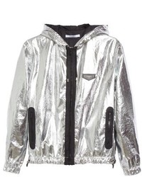 Givenchy Zip Front Foil Hoodie