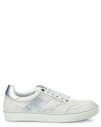 Lanvin Striped Leather Sneakers