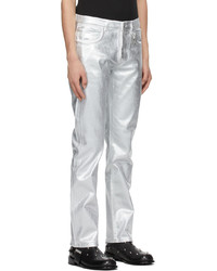 1017 Alyx 9Sm Silver Foil Jeans