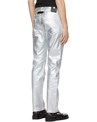 1017 Alyx 9Sm Silver Foil Jeans
