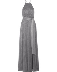 Silver Knit Evening Dress