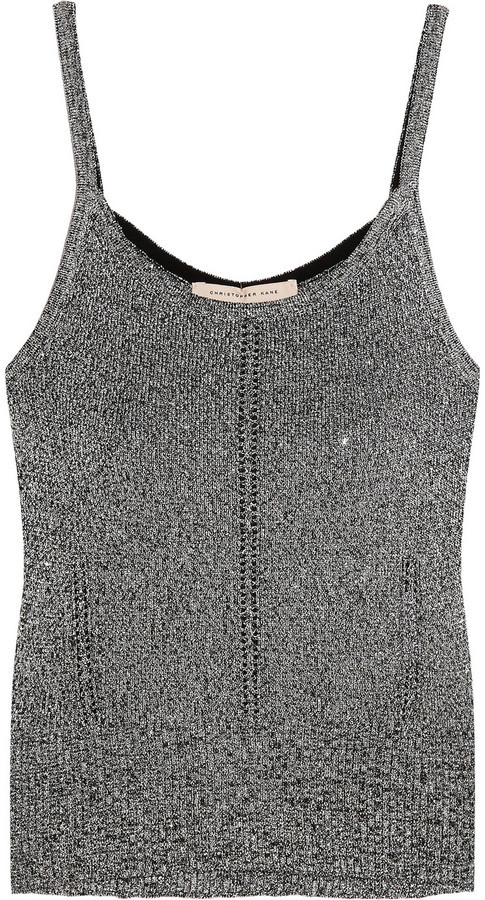 silver camisole