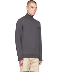 Fred Perry Gray Roll Neck Turtleneck