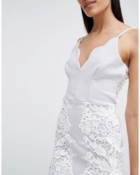 Lipsy Lace Mini Dress With Scallop Neck, $42, Asos
