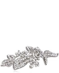 Nina Anise Pave Leaf And Flower Brooch