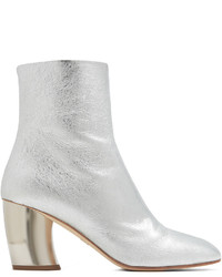 Proenza Schouler Curved Heel Leather Ankle Boots