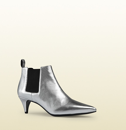 gucci silver boots