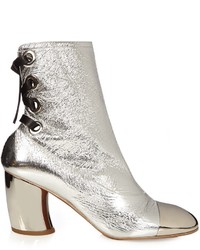 Proenza Schouler Leather Curved Heel Ankle Boots
