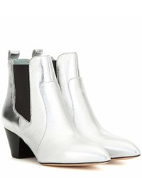 Marc Jacobs Lou Metallic Leather Ankle Boots