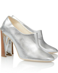 Stella McCartney Metallic Faux Leather Ankle Boots