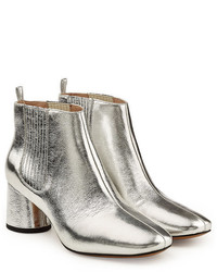 Marc Jacobs Metallic Leather Ankle Boots