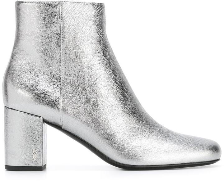 saint laurent silver shoes