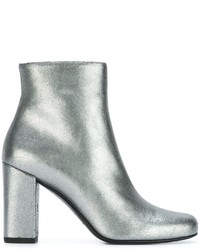 Saint Laurent Metallic Ankle Boots