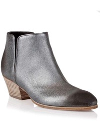Giuseppe Zanotti Silver Leather Ankle Boot