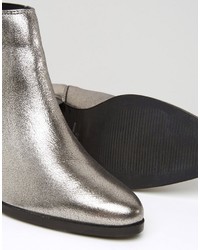 Carvela Slicker Leather Mid Heeled Ankle Boots