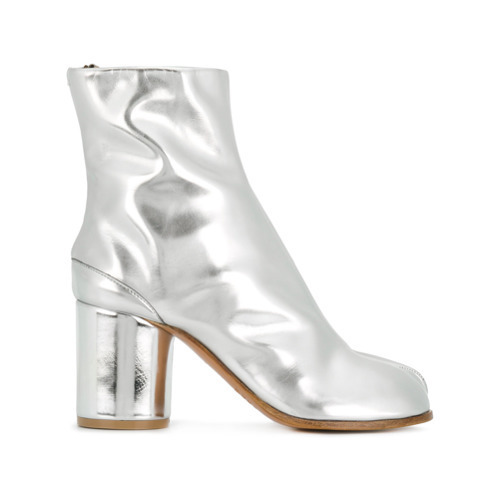margiela silver tabi boots