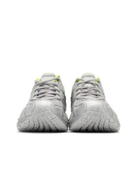 Vetements Silver Reebok Edition Spike Runner 200 Sneakers