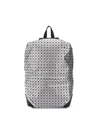 Silver Leather Backpack