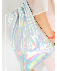 Choies Future Silver Drawstring Backpack