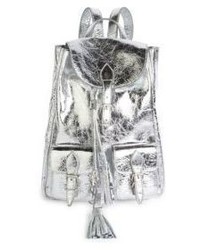Saint Laurent Festive Small Metallic Leather Backpack