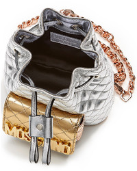 Moschino Quilted Leather Mini Backpack