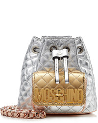 Moschino Quilted Leather Mini Backpack