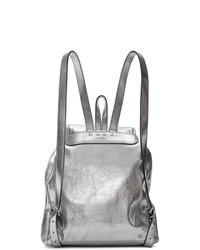 Saint Laurent Silver Leather Venice Backpack