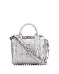 Silver Leather Bag
