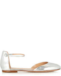 Gianvito Rossi Ankle Strap Leather Flats