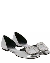 Roger Vivier Ballet Flats Ballerina Flats Chips Rhinestone Buckle In Laminated Leather