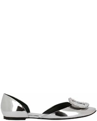 Roger Vivier Ballet Flats Ballerina Flats Chips Rhinestone Buckle In Laminated Leather