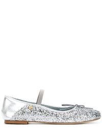 Chiara Ferragni Glitter Strap Ballerina Shoes