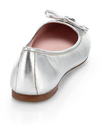 Kate Spade New York Willa Metallic Leather Ballet Flats