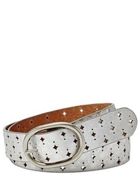 Fossil Perforated Embossed Leather Belt