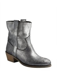 Charles by Charles David Pewter Distressed Leather Groove Boots
