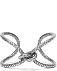 Bottega Veneta Oxidized Silver Bracelet S