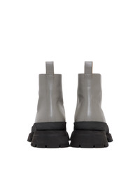 Jil Sander Grey Antick Ankle Boots