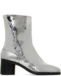 Maison Margiela Silver Tabi Mirror Boots