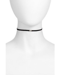 Ef Collection Leather Evil Eye Choker