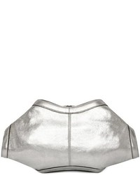 Alexander McQueen Metallic Leather Small De Manta Clutch