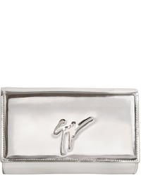 Giuseppe Zanotti Design Logo Mirror Leather Clutch
