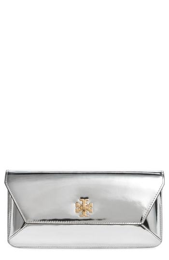 Tory burch kira discount leather envelope clutch